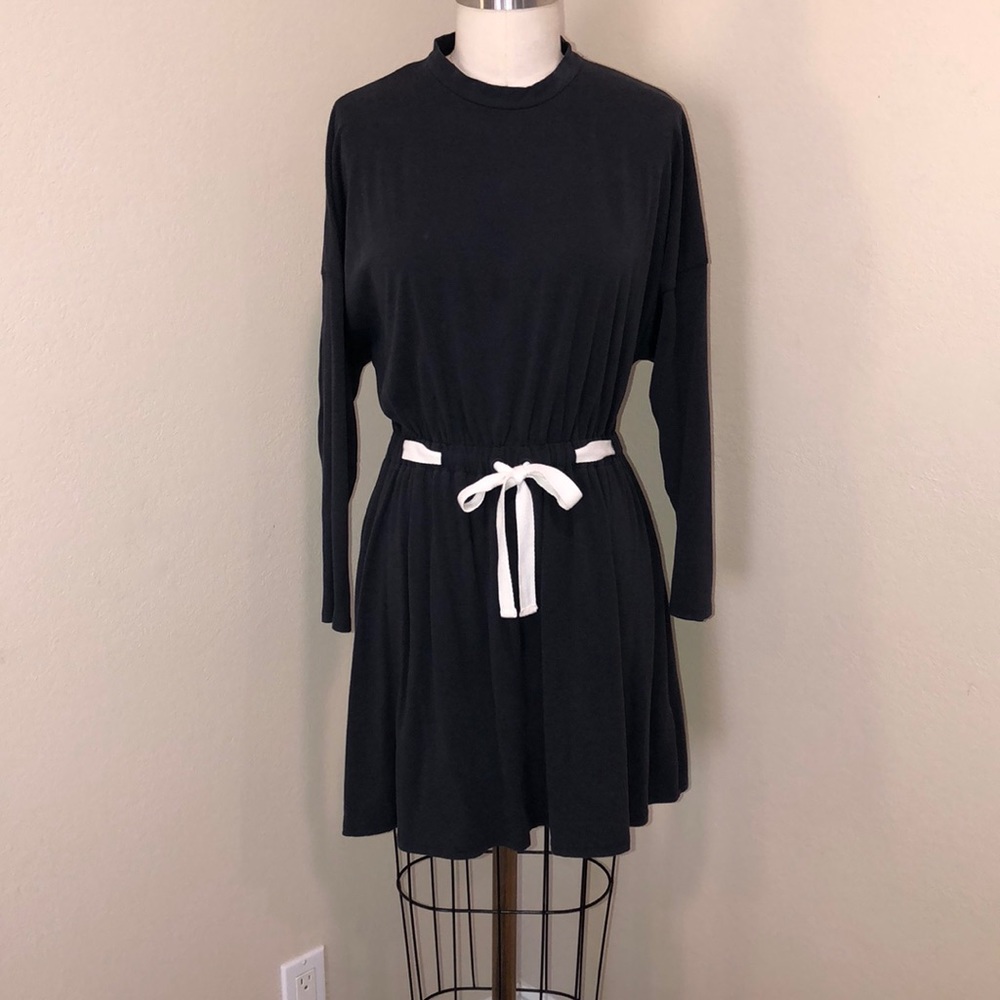 Topshop mock neck jersey dress sz4